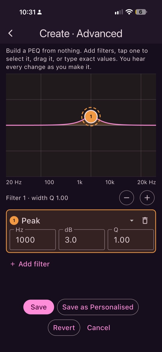 Create > Advanced with a first filter and Add filter