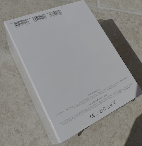 Back of box with detailed specifications