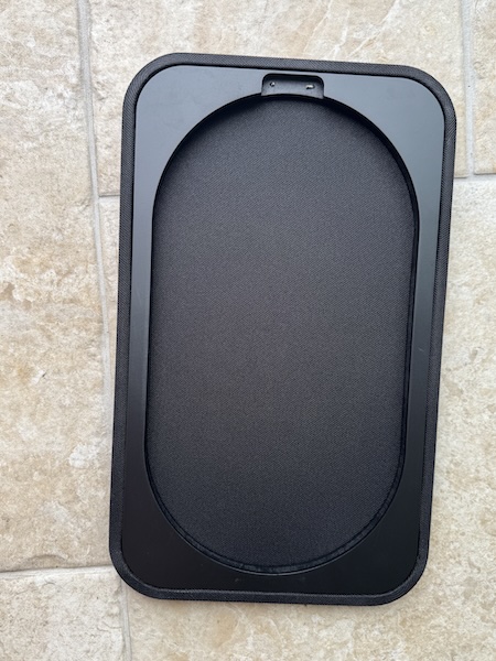 Grills off — clean, modern front baffle