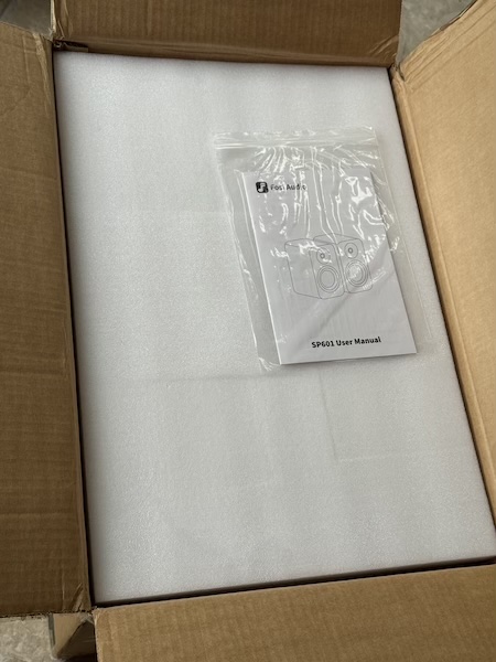 Open box with manual