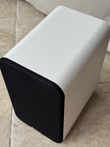 Speaker in room — easy to place and listen to