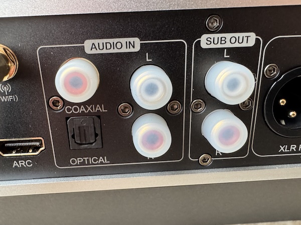RCA and subwoofer outputs