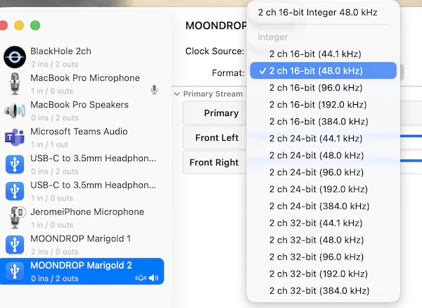connected and recognised on macOS