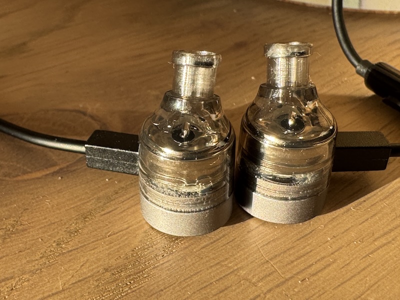 bullet-style clear shell