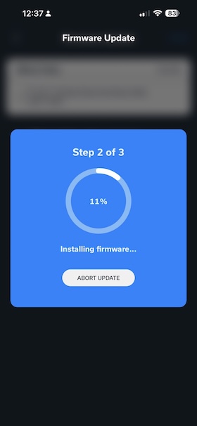 App firmware updating