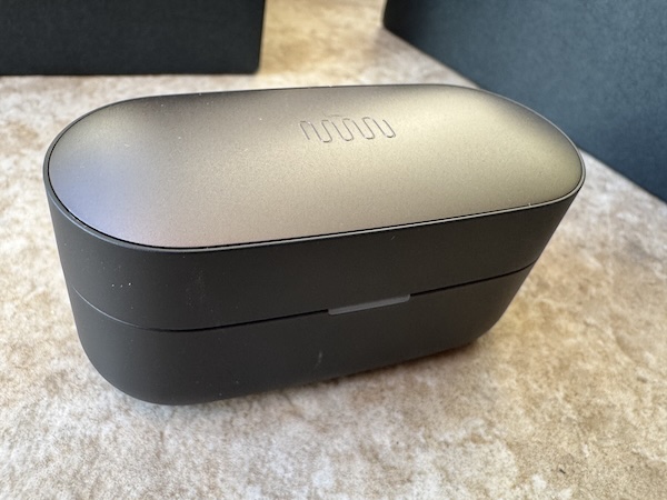 Charging case from angle