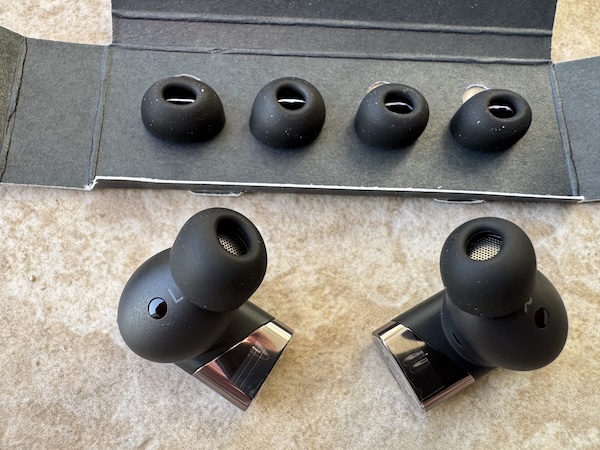 Eartips in box showing selection of sizes