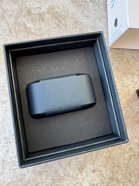 Open box with case visible