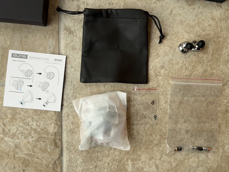 everything laid out from the box