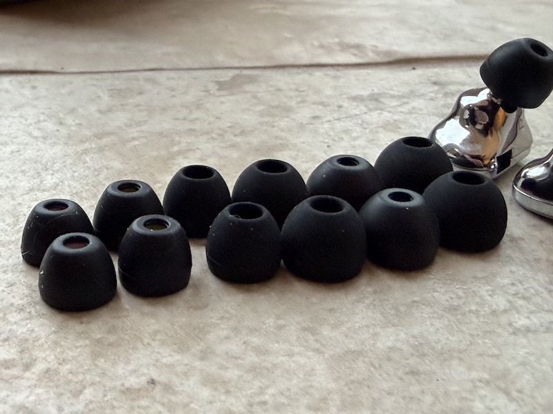 different eartip shapes and profiles