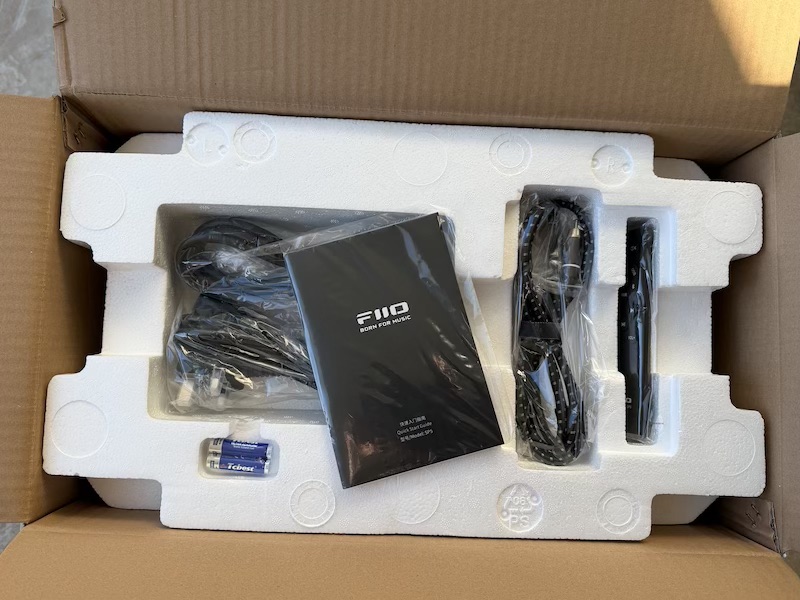 open box accessories on top