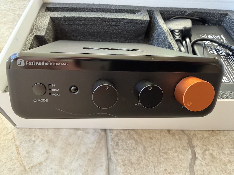 front panel showing all buttons and controls