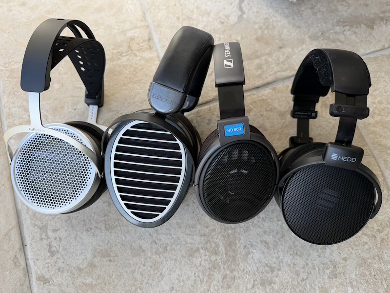 the reference pair and the premium pair side by side