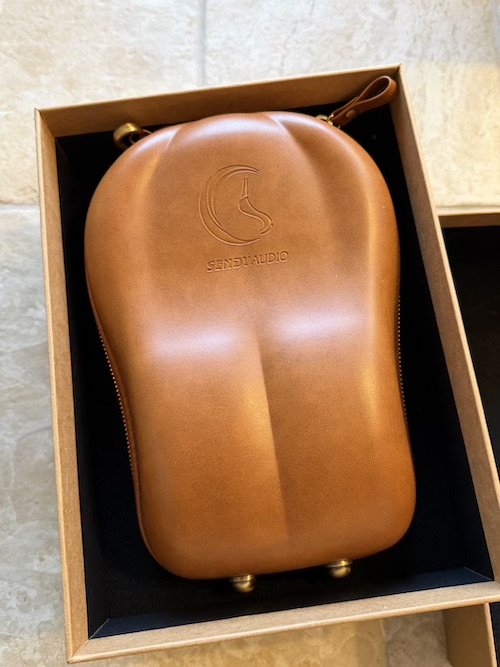 opening the box with carry case visible