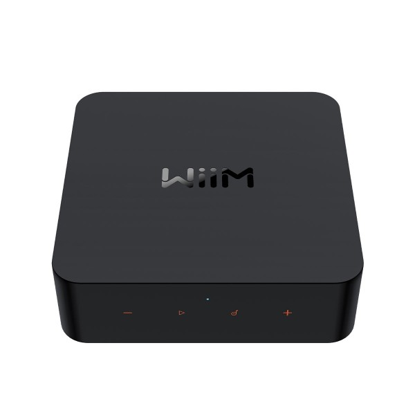 the WiiM Pro — a sturdier streamer than the Mini, with a fuller I/O set