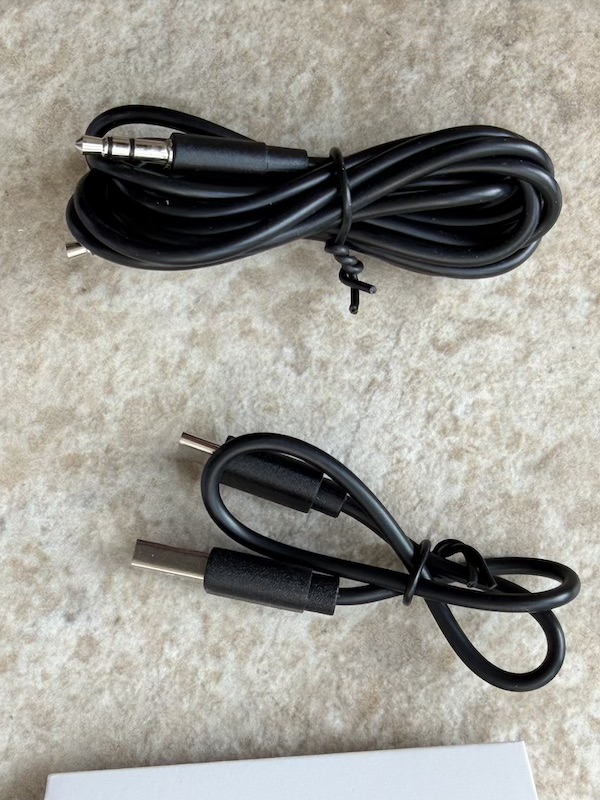 3.5mm and usb-c cables included