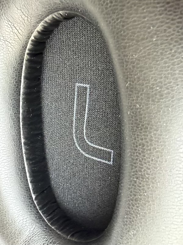 close up of the earpad softness and depth