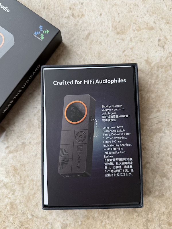 Quick start guide visible