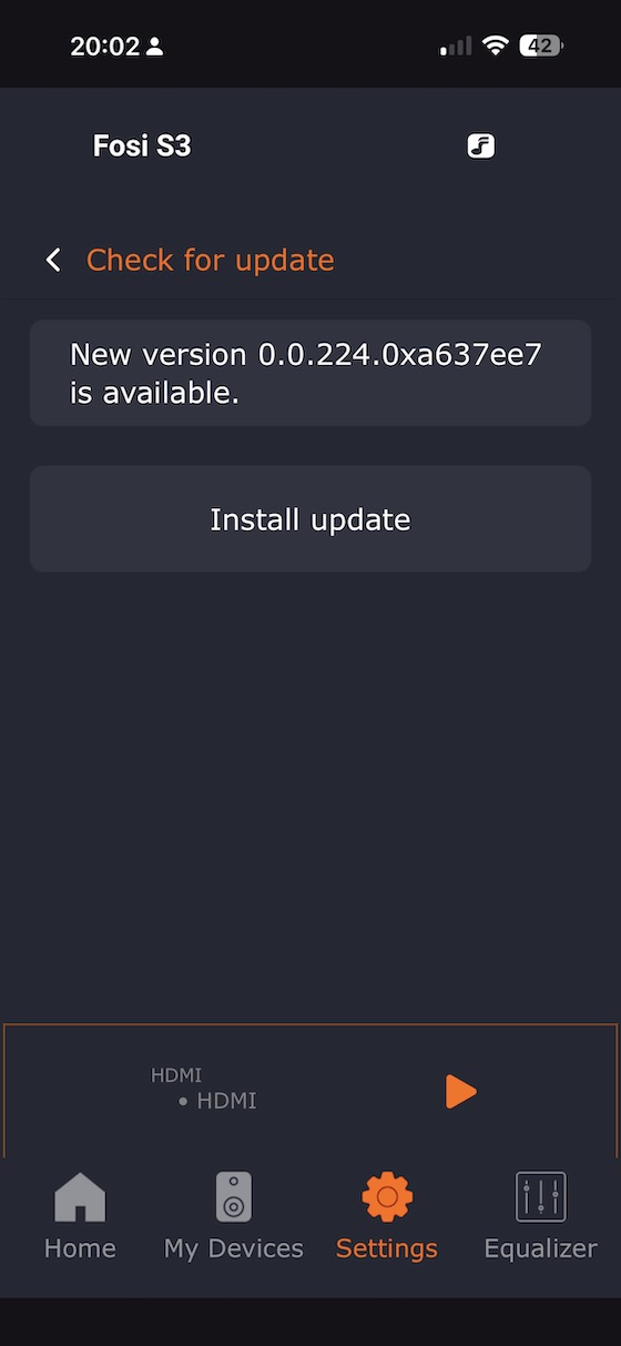 firmware update available