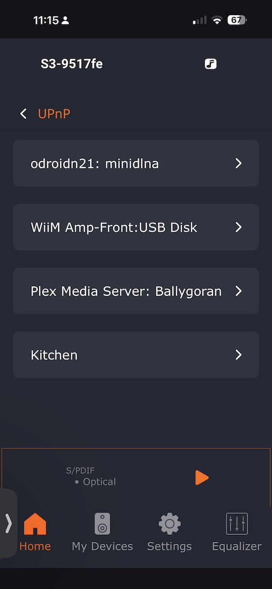 UPnP library browsing