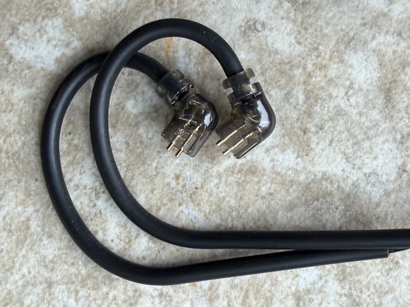 cable with ear hooks and 2-pin connectors