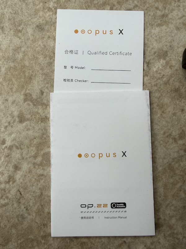 manual and documentation