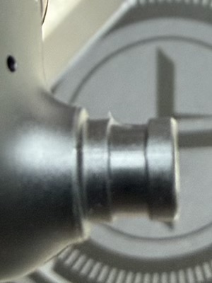 close-up of nozzle