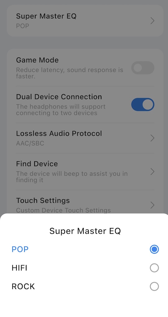 app switching between sound profiles