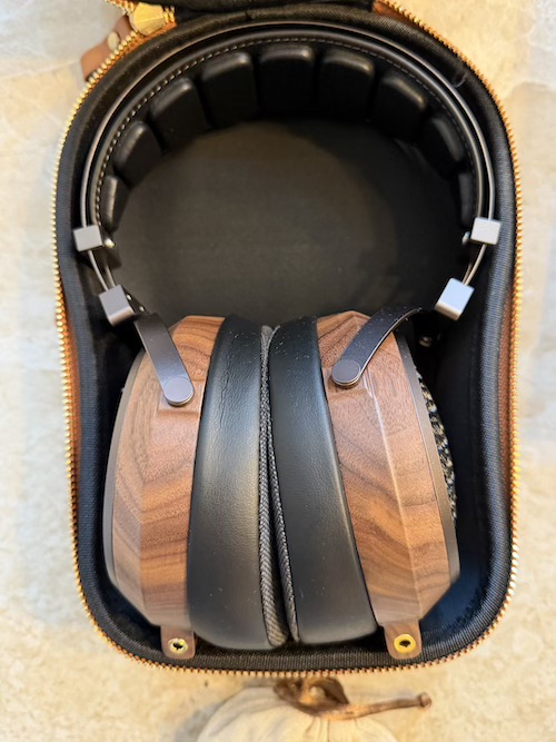 egret secured in carry case