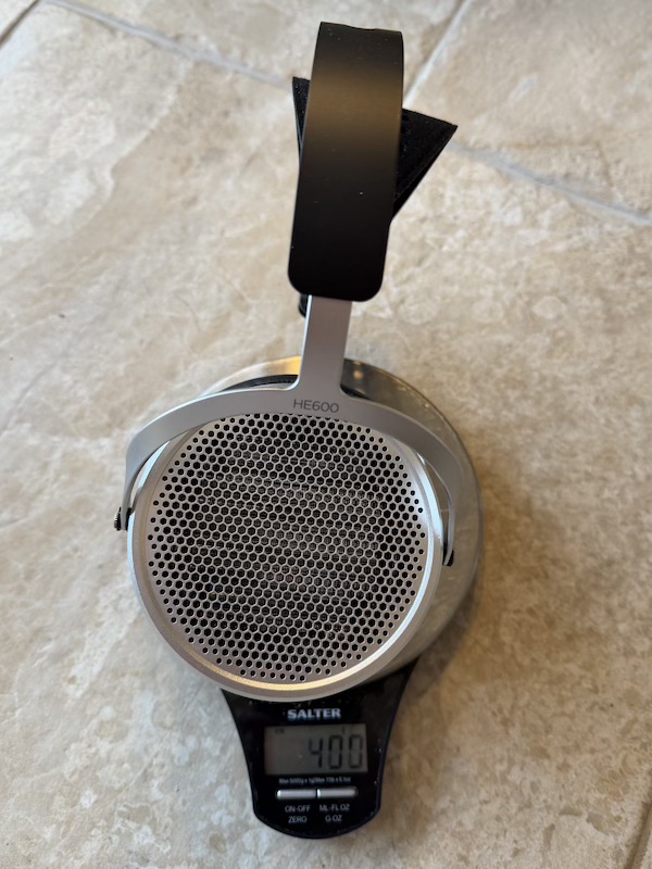 hifiman he600 weight 400g