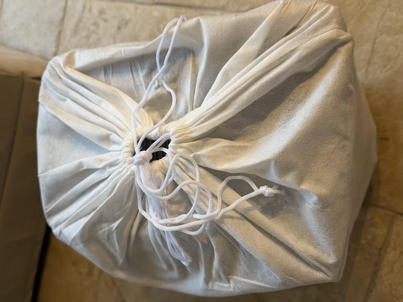 close-up of the cloth bag quality