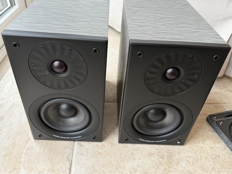 both speakers with grills removed