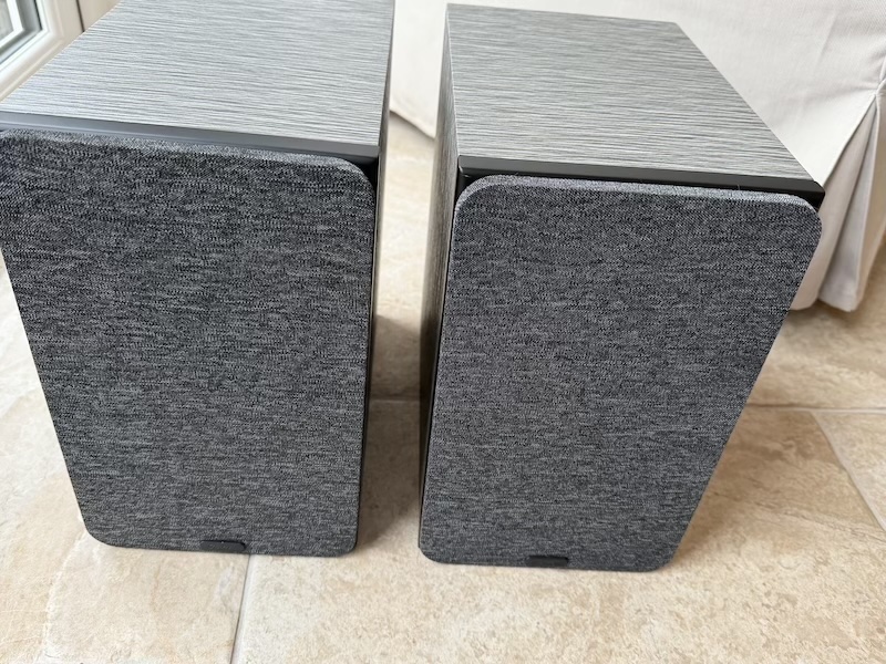 both speakers with grills on