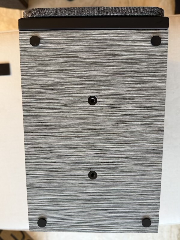 underside with rubber feet attached