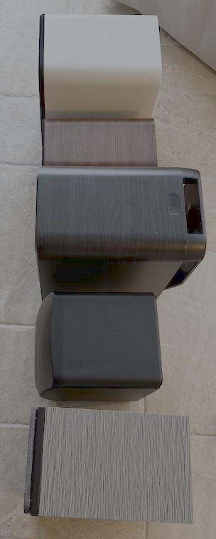 comparison speakers lined up