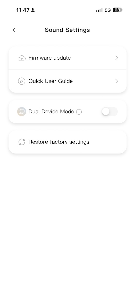 Tanchjim app extra settings