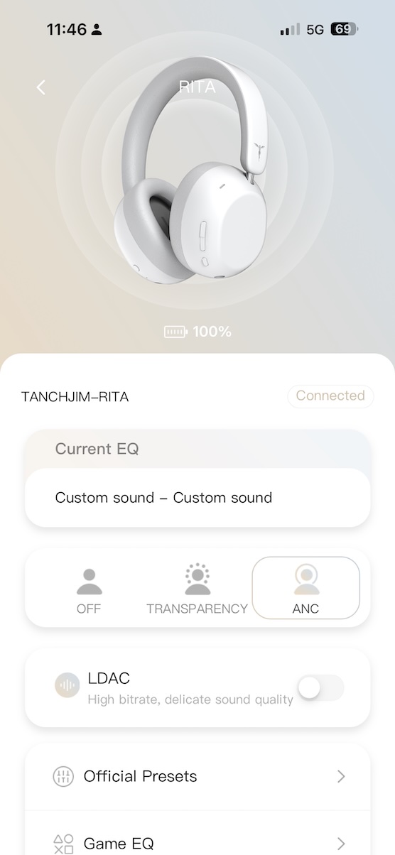 Tanchjim app home screen