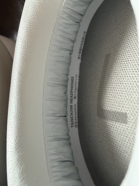 slightly angled driver positioning within the earcup