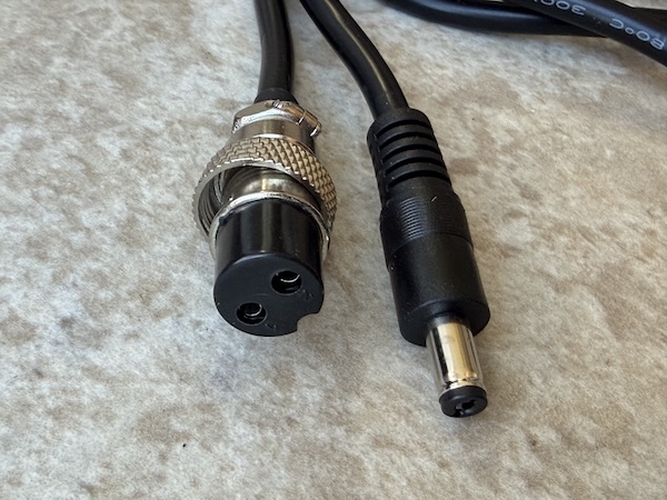 gx16-2 aviation socket power output connector on the darkside pro