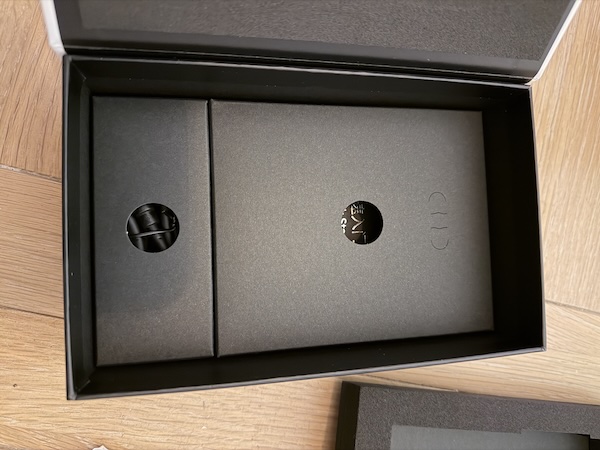 accessories underneath the tray