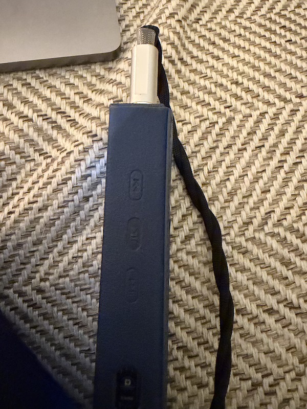 volume buttons — their low profile makes them slightly tricky to locate by feel alone