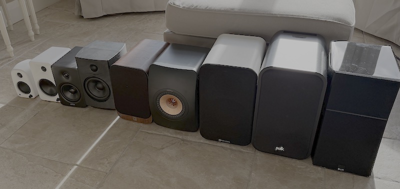 ORA4 alongside a range of larger desktop speakers, view 1