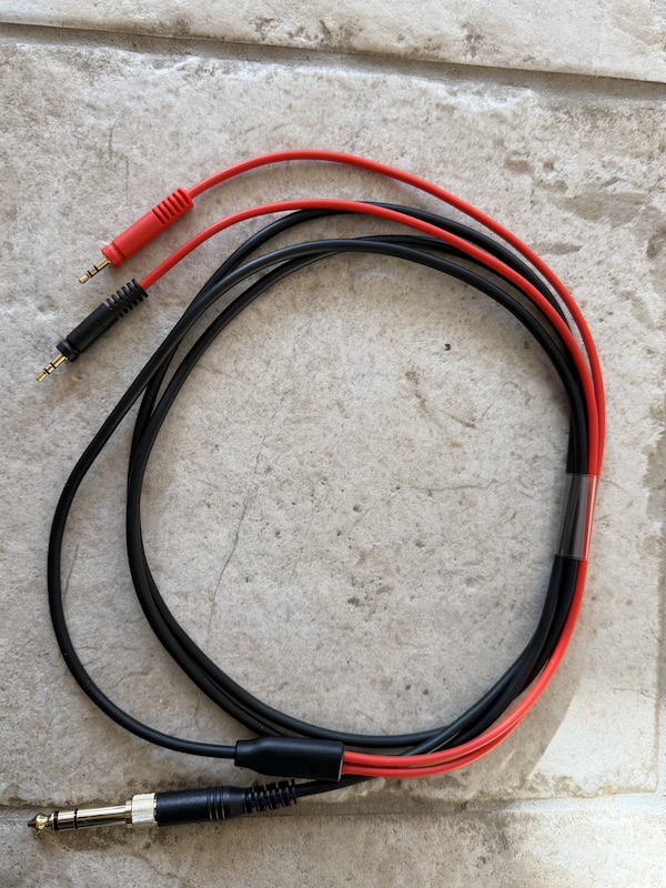 cable — distinctive bright red, reasonable quality