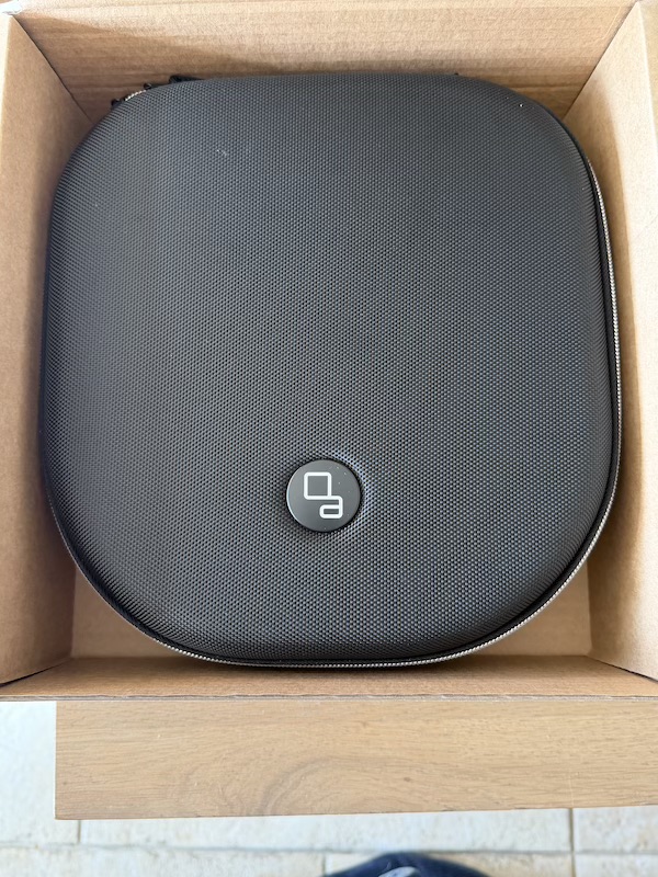 open box showing the hard carry case