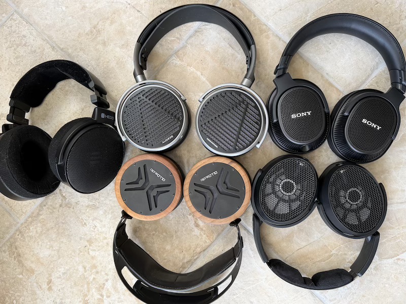 x1 alongside sony mdr-mv1, hedd d1, sennheiser hd490 pro and audeze mm-100