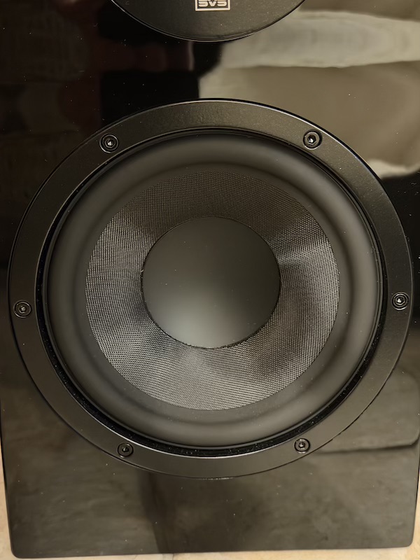 6.5-inch composite glass-fiber woofer — long-stroke motor