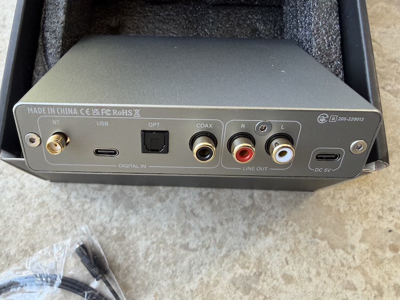 rear panel — clean layout with all connections visible