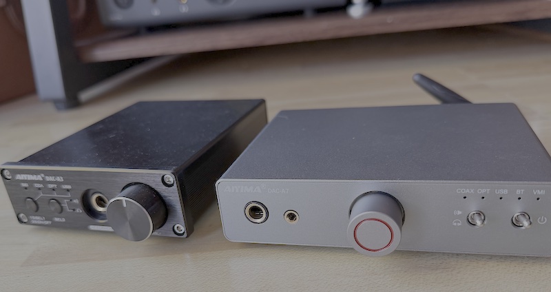 DAC-A3 (left) alongside the DAC-A7 (right)