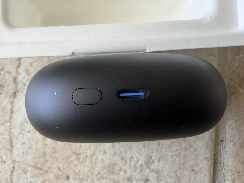 USB-C charging port on the case