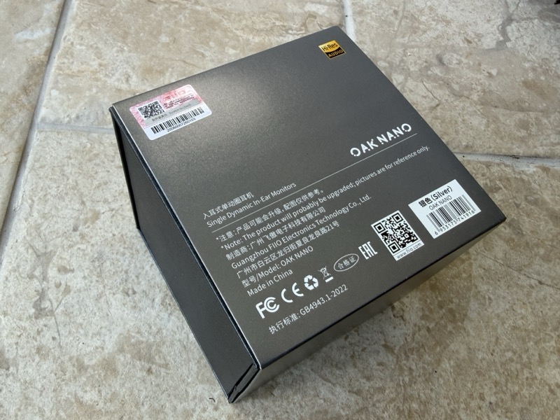 earphone box packaging detail